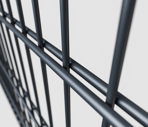 30-50x Klemmschienen für PVC Sichtschutzstreifen Zaun Doppelstabmatten Anthrazit 